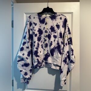 Nike Women's Purple Tie-Dye Sweatshirt